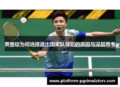 黄雅琼为何选择退出国家队背后的原因与深层思考